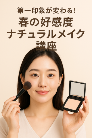 第一印象が変わる！春の好感度ナチュラルメイク講座