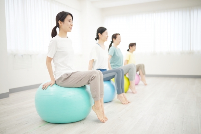 バランスボールを使った健康教室