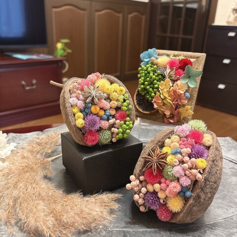 “ブッダナッツ”春のアレンジ　～リボンラッピング付き～