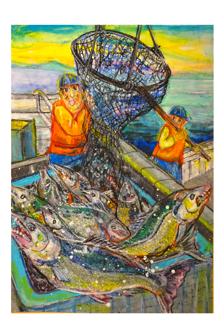 絵画コンクールチャレンジ講座～海でがんばっている人や海の生き物を描こう～