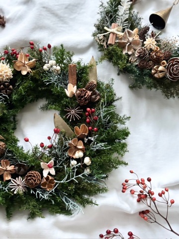 クリスマスリース作り