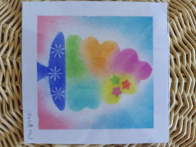 ⑫パステルdeキッズアート『夏の風景をパステルde描こう』