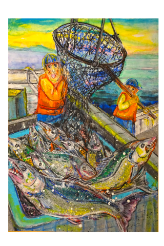 絵画コンクールチャレンジ講座～海で頑張っている人や生き物を描こう～