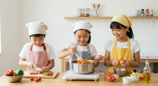 「できた！」がふえるこどもお料理教室