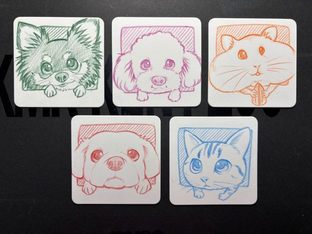 好きなどうぶつを描いてみよう！ 色鉛筆イラスト体験