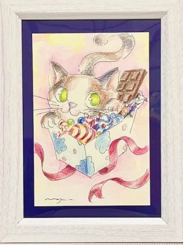 【にゃんカル　JEUGIA猫まつり】①お好きな画材で愛猫を描こう！②可愛く塗ってね！塗り絵deネコちゃん