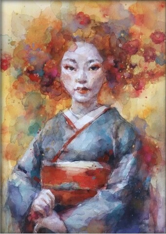 透明水彩画