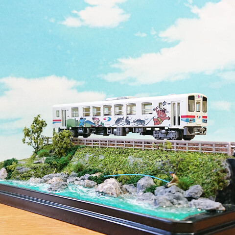 「鉄道のある風景」『鉄道と夏の渓谷』の情景を作ろう～！！
