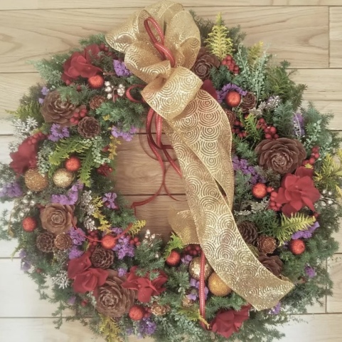 特大‼　外に飾れるクリスマスリース