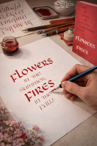 美しい手書き文字カリグラフィー