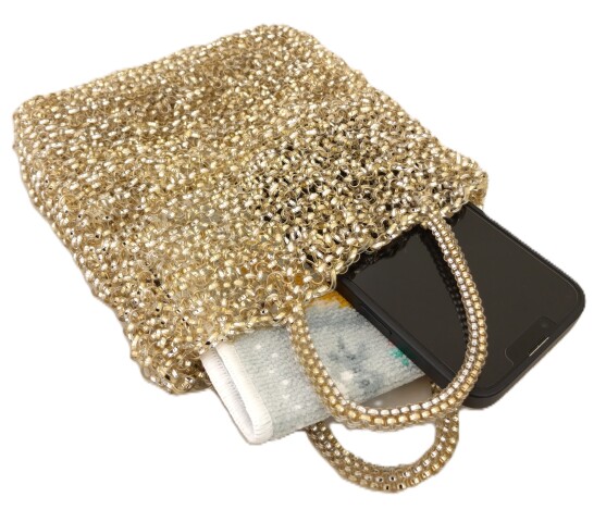 【入会金不要・全2回講座】ジュエリーレースで編むバッグ