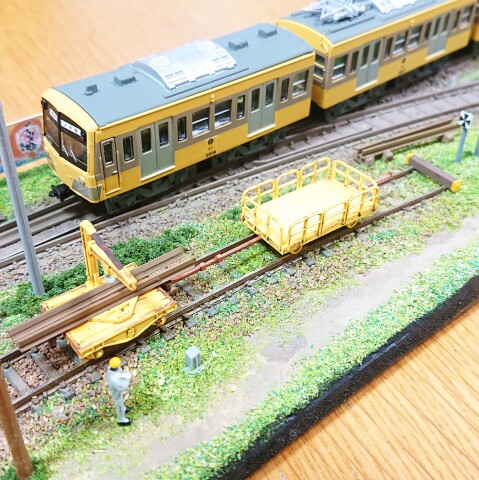 【入会金不要・1日講座】「鉄道のある風景」保線基地の情景を作ろう～！特典！！『保線区車両１両』プレゼント