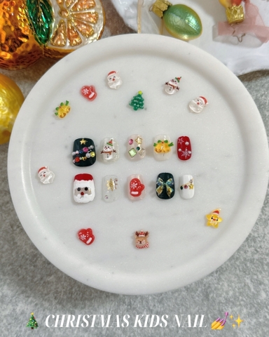 【入会金不要・1日講座】クリスマスdeキラかわ♡キッズネイル体験
