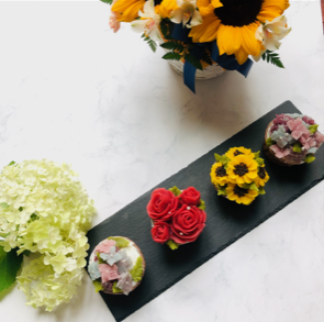 夏休みワークショップ「あんこのお花Ⓡ　夏のお花カップケーキ」