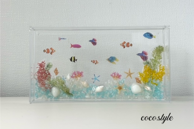 夏休みワークショップ「ハーバリウムで作るオリジナル水族館」