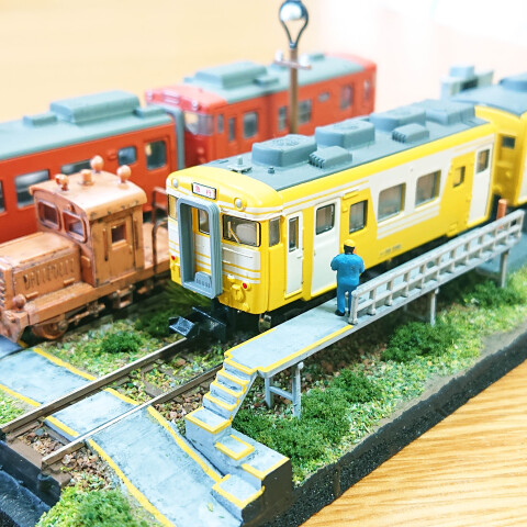 「鉄道のある風景」車両基地「洗浄線」がある情景を作ろう～！ 
