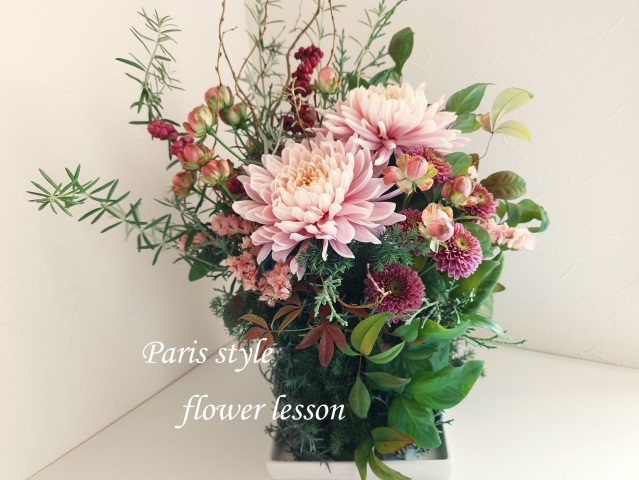 パリスタイルで楽しむフラワーアレンジメント