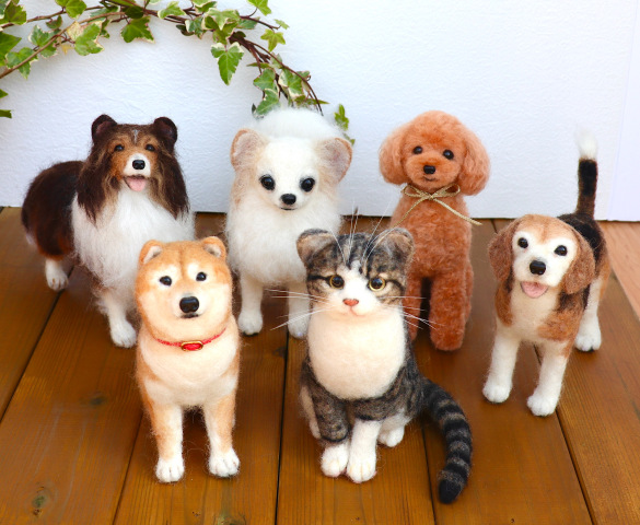 中山みどり監修　羊毛フェルトで愛犬・愛猫を作ろう〈金曜クラス〉