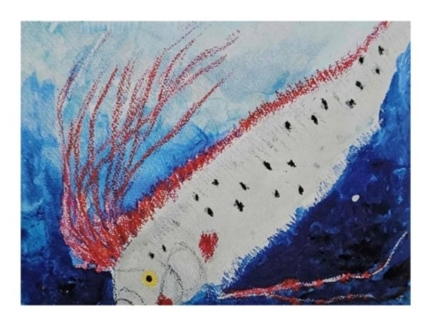 夏休みワークショップ「齋藤洋子監修こども絵画教室　7月【リュウグウノツカイ】」
