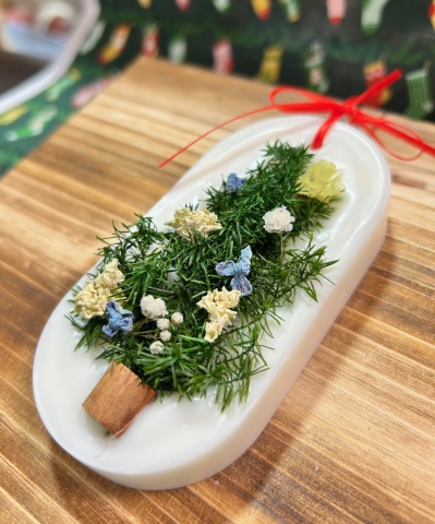 店長おすすめ　クリスマスアロマワックスバー＆ボタニカルキャンドル