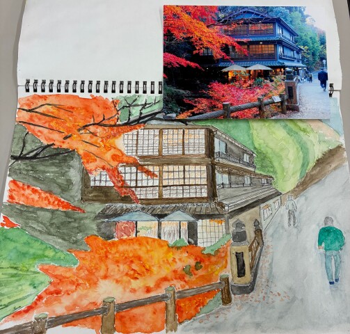 『日本画入門』『水彩画入門』教室に潜入！！～第3弾～（1/17）