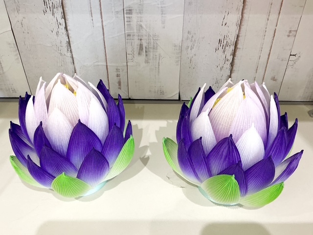 ＼蓮の花ランタンを作ってみませんか☆お盆の飾りにも／【入会不要の1日講座】