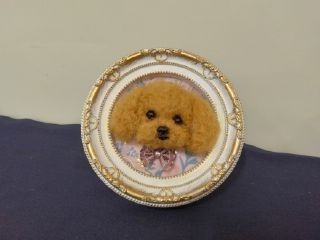 羊毛フェルト　「可愛い犬のレリーフ」を作りましょう～体験レッスン～