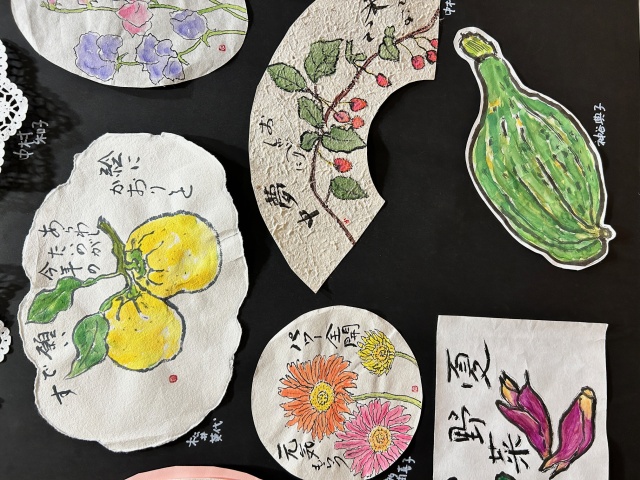 絵てがみ「カレンダー作品展示」