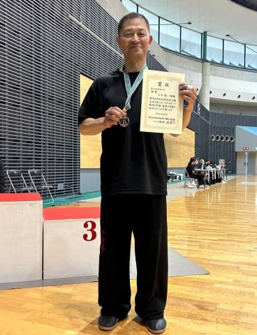八極拳の山口先生が銅メダルを獲得いたしました！！