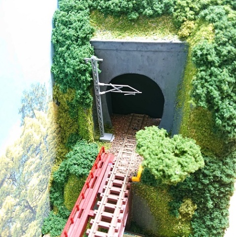 Ｎゲージ ジオラマ 鉄道のある風景