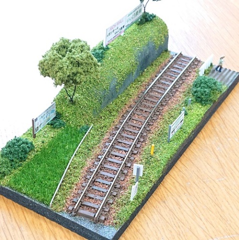Ｎゲージ ジオラマ 鉄道のある風景