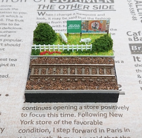 Ｎゲージ ジオラマ 鉄道のある風景