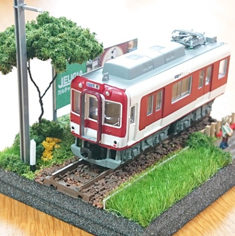 Ｎゲージ ジオラマ 鉄道のある風景