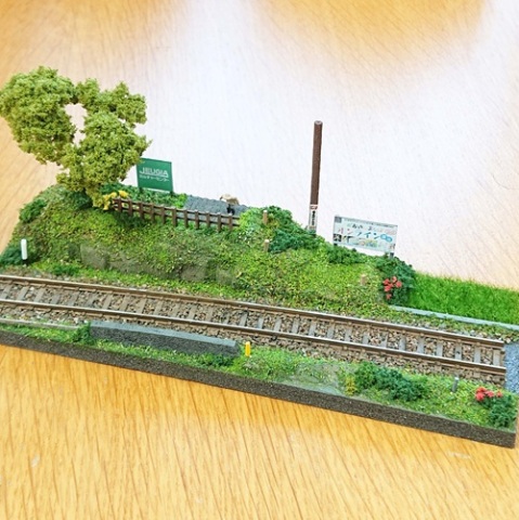 Ｎゲージ ジオラマ 鉄道のある風景