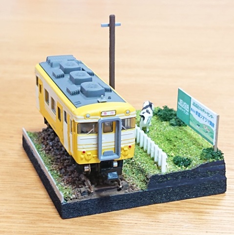 Ｎゲージ ジオラマ 鉄道のある風景