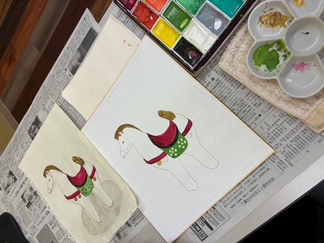 『日本画入門』『水彩画入門』教室に潜入！！～第3弾～（1/17）