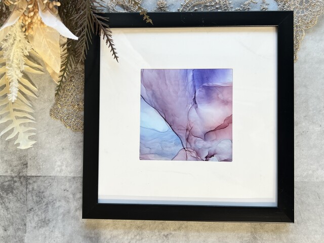 《カフェ×ハンドメイド体験》アルコールインクアート