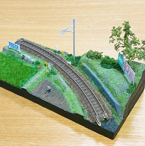 Ｎゲージ ジオラマ 鉄道のある風景