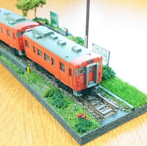 Ｎゲージ ジオラマ 鉄道のある風景