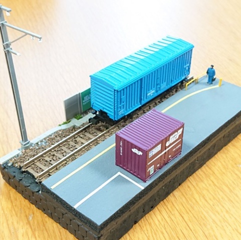 Ｎゲージ ジオラマ 鉄道のある風景