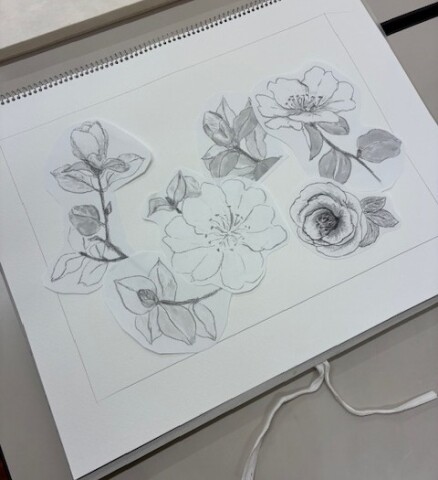 『日本画入門』『水彩画入門』教室に潜入！！～第2弾～（12/13）