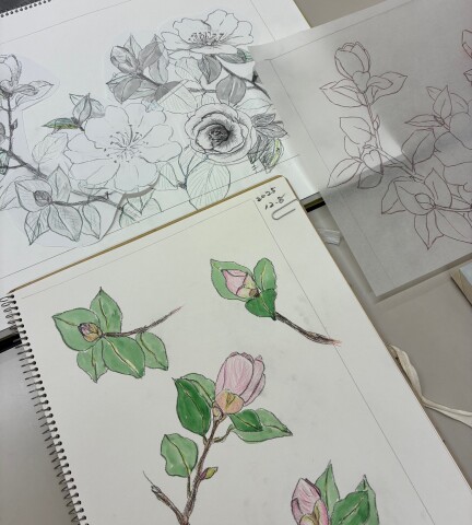 『日本画入門』『水彩画入門』教室に潜入！！～第3弾～（1/17）