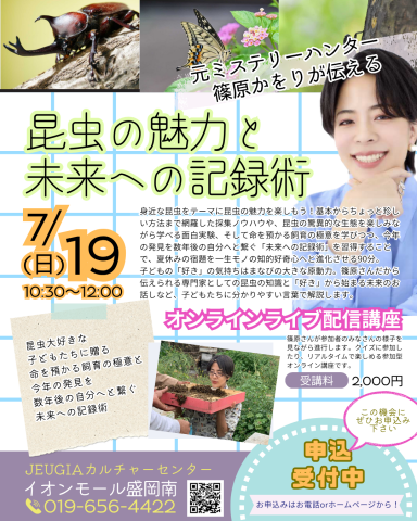 講座追加しました（7/10）☆彡＼★新講座★✽夏の１日講座✽／
