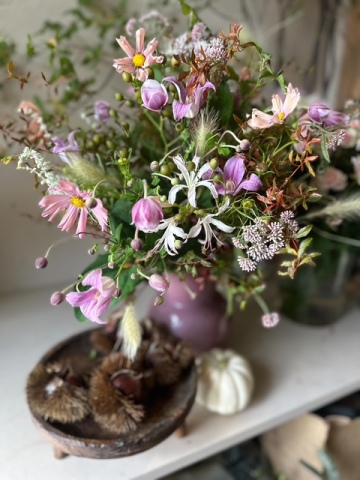 季節の花のフラワーレッスン　～パリスタイル～