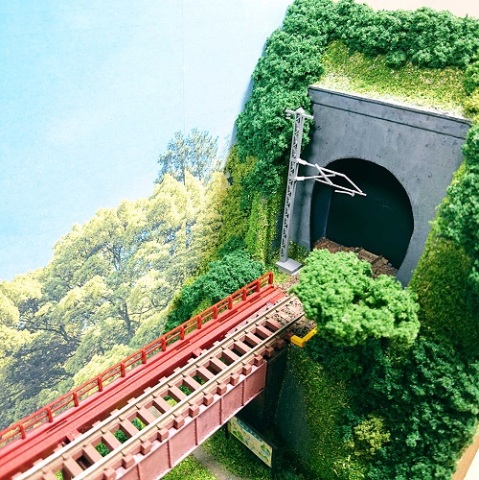Ｎゲージ ジオラマ 鉄道のある風景