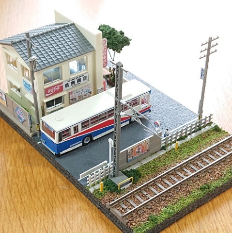 Ｎゲージ ジオラマ 鉄道のある風景
