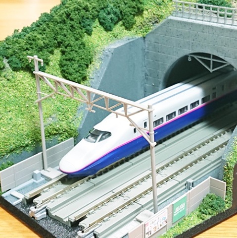 Ｎゲージ ジオラマ 鉄道のある風景