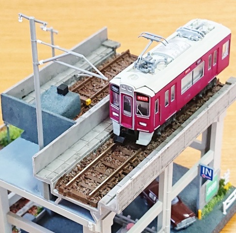 Ｎゲージ ジオラマ 鉄道のある風景