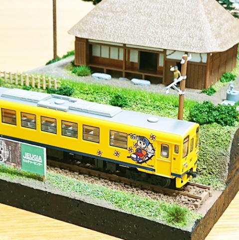 Ｎゲージ ジオラマ 鉄道のある風景