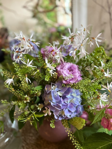 季節の花のフラワーレッスン　～パリスタイル～